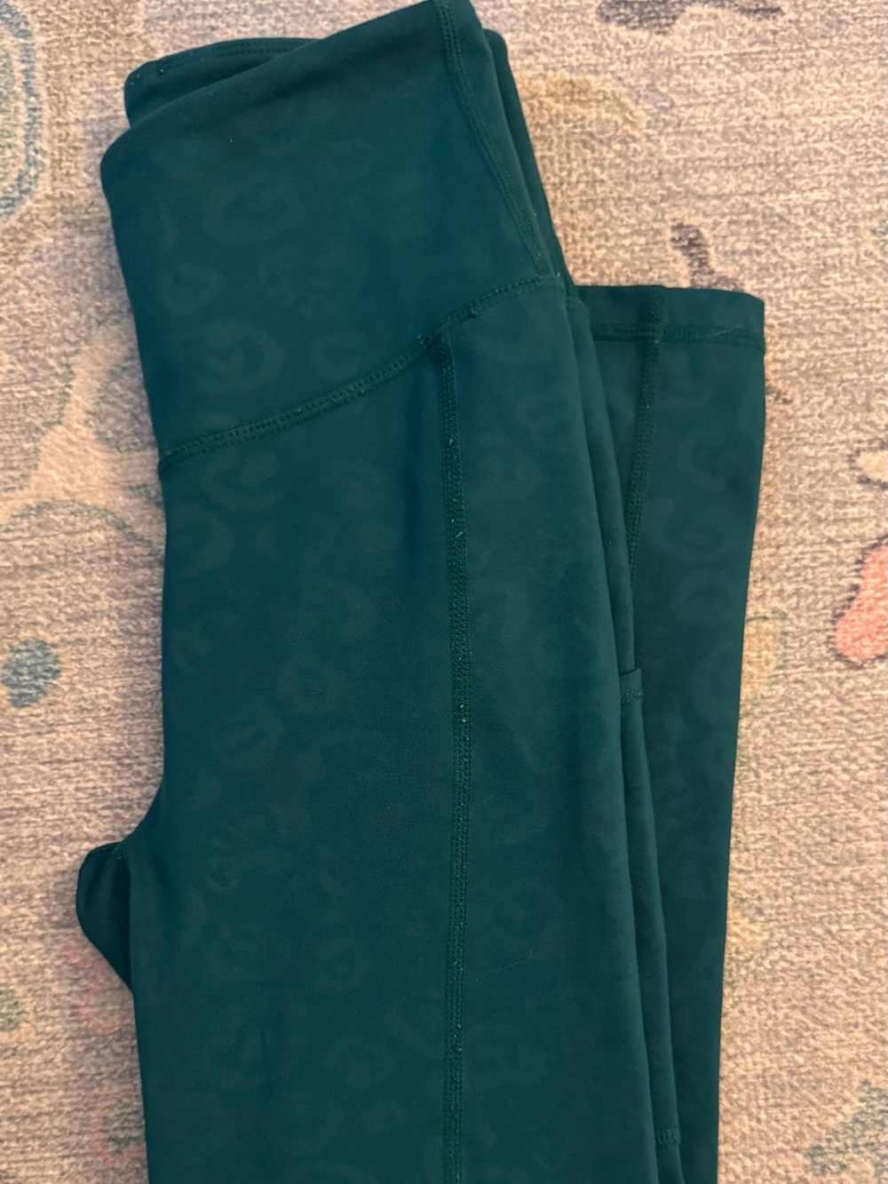 Lilly Pulitzer Teal Luxletic High Rise Weekender Leggings Pockets XXS